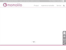 Tablet Screenshot of mamalila.de